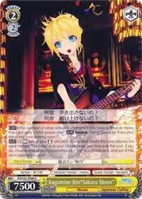 Kagamine Rin"Sakura Moon" (PD/S22-E006 R), Hatsune Miku -Project DIVA- f — Weiß Schwarz card price