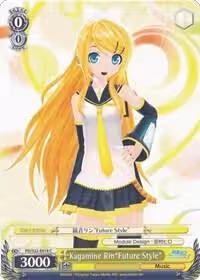 Kagamine Rin"Future Style" (PD/S22-E018 C), Hatsune Miku -Project DIVA- f — Weiß Schwarz card price