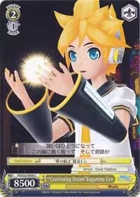 "Continuing Dream"Kagamine Len (PD/S22-E020 C), Hatsune Miku -Project DIVA- f — Weiß Schwarz card price