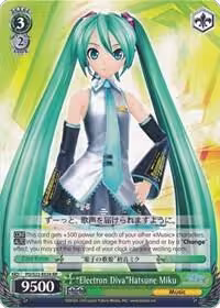 "Electron Diva"Hatsune Miku (PD/S22-E026 RR), Hatsune Miku -Project DIVA- f — Weiß Schwarz card price
