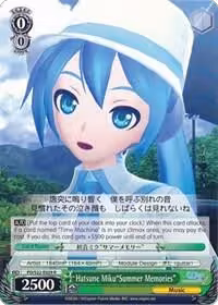 Hatsune Miku"Summer Memories" (PD/S22-E029 R), Hatsune Miku -Project DIVA- f — Weiß Schwarz card price