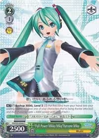 "Full Power Mikku Miku"Hatsune Miku (PD/S22-E044 C), Hatsune Miku -Project DIVA- f — Weiß Schwarz card price