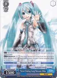 "Never Ending Song"Hatsune Miku (PD/S22-E079 R), Hatsune Miku -Project DIVA- f — Weiß Schwarz card price