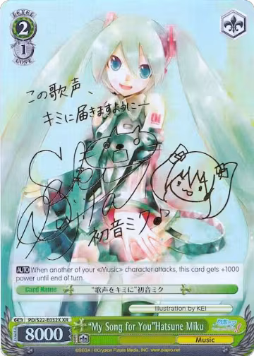 "My Song for You"Hatsune Miku (XR) (PD/S22-E032X XR), Hatsune Miku -Project DIVA- f — Weiß Schwarz card price