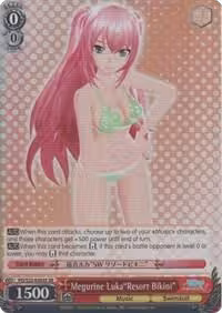 Megurine Luka"Resort Bikini" (SR) (PD/S22-E053S SR), Hatsune Miku -Project DIVA- f — Weiß Schwarz card price