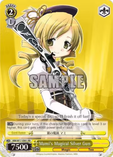 Mami's Magical Silver Gun (MM/W17-E001 RR), Puella Magi Madoka Magica — Weiß Schwarz card price
