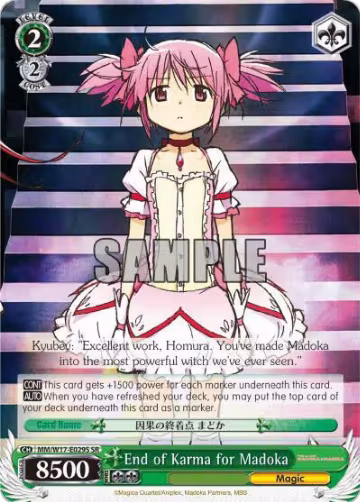 End of Karma for Madoka (SR) (MM/W17-E029S SR), Puella Magi Madoka Magica — Weiß Schwarz card price