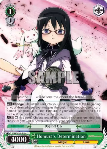 Homura's Determination (MM/W17-E034 U), Puella Magi Madoka Magica — Weiß Schwarz card price