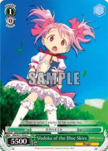 Madoka of the Blue Skies (MM/W17-E048 C), Puella Magi Madoka Magica — Weiß Schwarz card price