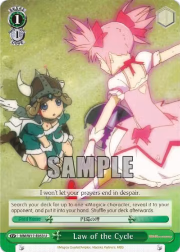 Law of the Cycle (MM/W17-E053 U), Puella Magi Madoka Magica — Weiß Schwarz card price