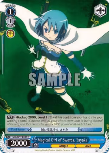 Magical Girl of Swords, Sayaka (MM/W17-E095 C), Puella Magi Madoka Magica — Weiß Schwarz card price
