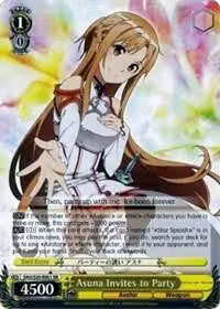 Asuna Invites to Party (SAO/S20-E001 RR), Sword Art Online — Weiß Schwarz card price