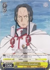 Observer, Kuradeel (SAO/S20-E016 C), Sword Art Online — Weiß Schwarz card price