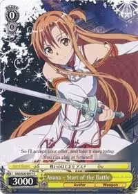 Asuna - Start of the Battle (SAO/S20-E017 C), Sword Art Online — Weiß Schwarz card price