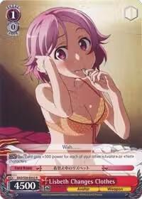 Lisbeth Changes Clothes (SAO/S20-E052 R), Sword Art Online — Weiß Schwarz card price