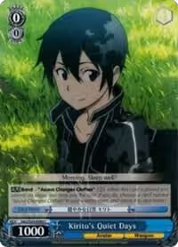 Kirito's Quiet Days (SAO/S20-E089 C), Sword Art Online — Weiß Schwarz card price