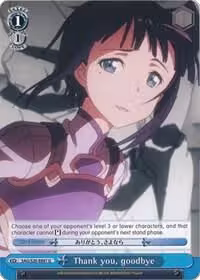 Thank you, goodbye (SAO/S20-E097 U), Sword Art Online — Weiß Schwarz card price