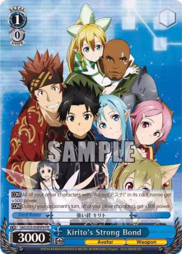 Kirito's Strong Bond (Alternate Art Promo) (SAO/S20-E085 PR), Sword Art Online — Weiß Schwarz card price