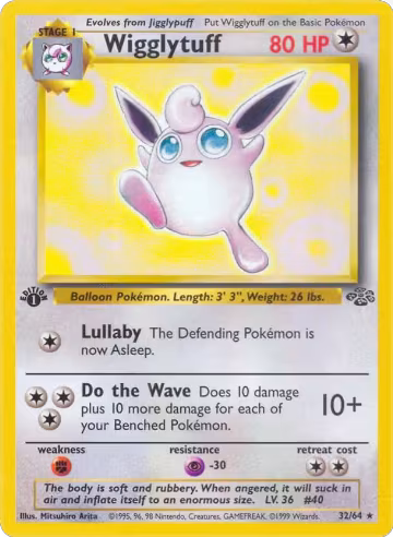 Wigglytuff (32) (32/64), Jungle — Pokémon card price