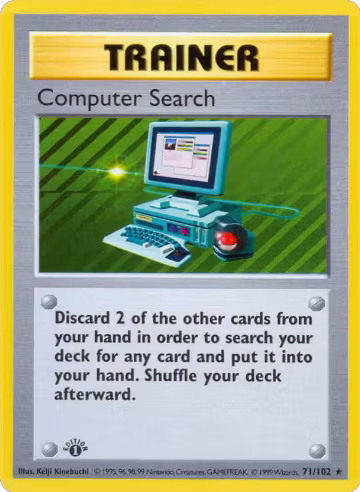 Computer Search (071/102), Base Set (Shadowless) — Pokémon card price