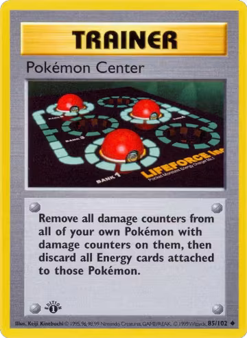 Pokemon Center (085/102), Base Set (Shadowless) — Pokémon card price