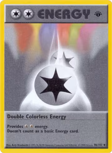 Double Colorless Energy (096/102), Base Set (Shadowless) — Pokémon card price