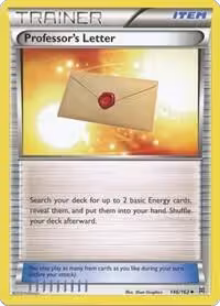 Professor's Letter (146/162), XY - BREAKthrough — Pokémon card price