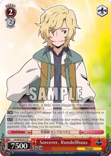 Sorcerer, Rundellhaus (LH/SE20-E15 U), LOG HORIZON — Weiß Schwarz card price