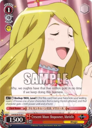 Crescent Moon Shopowner, Marielle (LH/SE20-E18 C), LOG HORIZON — Weiß Schwarz card price
