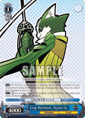Log Horizon, Nyan-ta (Alternate Foil) (LH/SE20-E31 R), LOG HORIZON — Weiß Schwarz card price