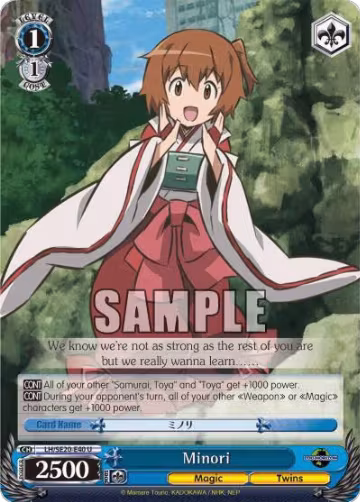 Minori (Alternate Foil) (LH/SE20-E40 U), LOG HORIZON — Weiß Schwarz card price