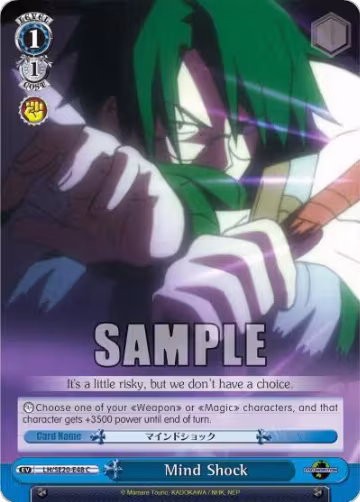 Mind Shock (Alternate Foil) (LH/SE20-E48 C), LOG HORIZON — Weiß Schwarz card price