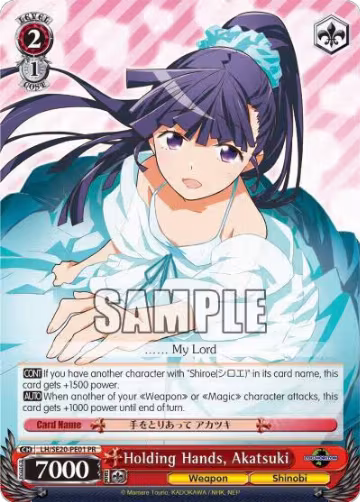 Holding Hands, Akatsuki (LH/SE20-PE01 PR), LOG HORIZON — Weiß Schwarz card price