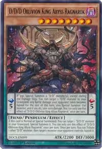 D/D/D Oblivion King Abyss Ragnarok (DOCS-EN099), Dimension of Chaos — Yu-Gi-Oh! card price