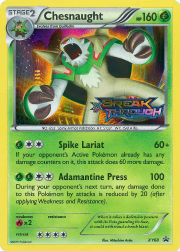 Chesnaught (Prerelease) (XY68), XY Promos — Pokémon card price