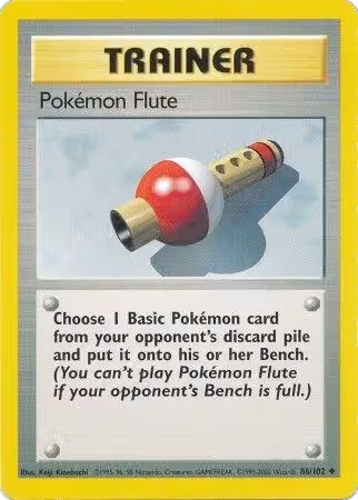 Pokemon Flute (086/102), Base Set — Pokémon card price
