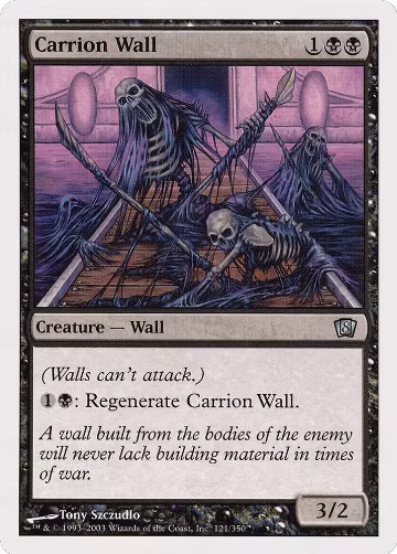 Carrion Wall (121), 8th Edition — Magic card price