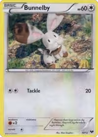 Bunnelby - 10/12 (010/012), McDonald's Promos 2014 — Pokémon card price