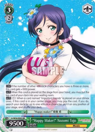 "Happy Maker!" Nozomi Tojo (LL/W34-E003 RR) — card price