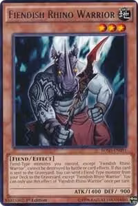 Fiendish Rhino Warrior (BOSH-EN091), Breakers of Shadow — Yu-Gi-Oh! card price