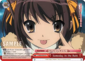 Someday in the Rain (TD) (SY/W08-TE10 TD), The Melancholy of Haruhi Suzumiya — Weiß Schwarz card price