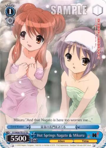 Hot Springs Nagato & Mikuru (TD) (SY/W08-TE15 TD), The Melancholy of Haruhi Suzumiya — Weiß Schwarz card price