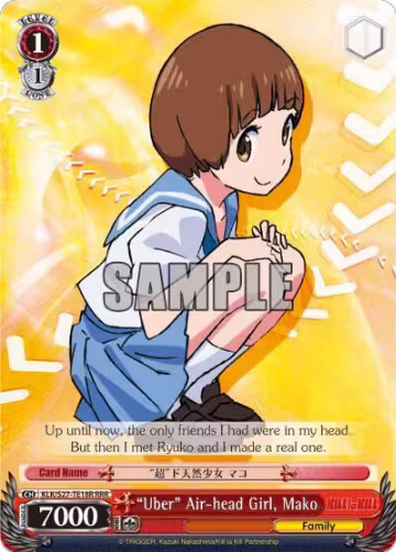 "Uber" Air-head Girl, Mako (RRR) (KLK/S27-TE18R RRR), KILL la KILL — Weiß Schwarz card price