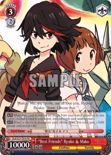 "Best Friends" Ryuko & Mako (KLK/S27-TE19 TD), KILL la KILL — Weiß Schwarz card price