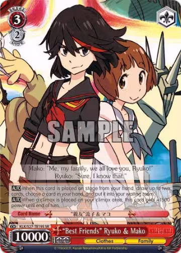 "Best Friends" Ryuko & Mako (SR) (KLK/S27-TE19S SR), KILL la KILL — Weiß Schwarz card price
