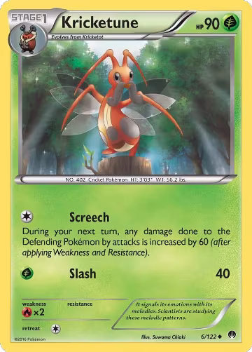 Kricketune (6/122), XY - BREAKpoint — Pokémon card price