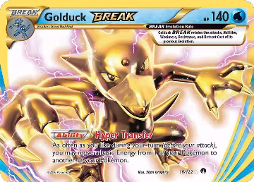 Golduck BREAK (18/122), XY - BREAKpoint — Pokémon card price