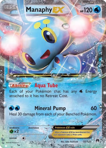 Manaphy EX (32/122), XY - BREAKpoint — Pokémon card price
