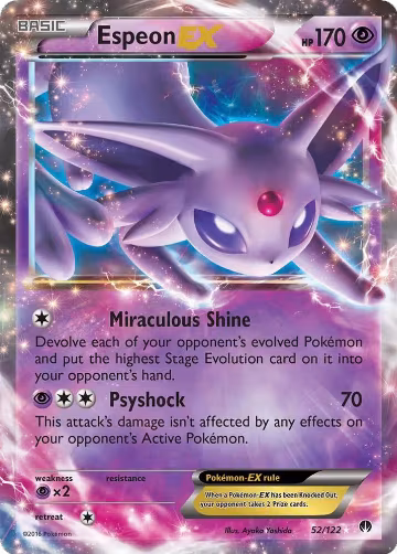 Espeon EX (52/122), XY - BREAKpoint — Pokémon card price
