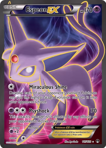 Espeon EX (Full Art) (117/122) — card price